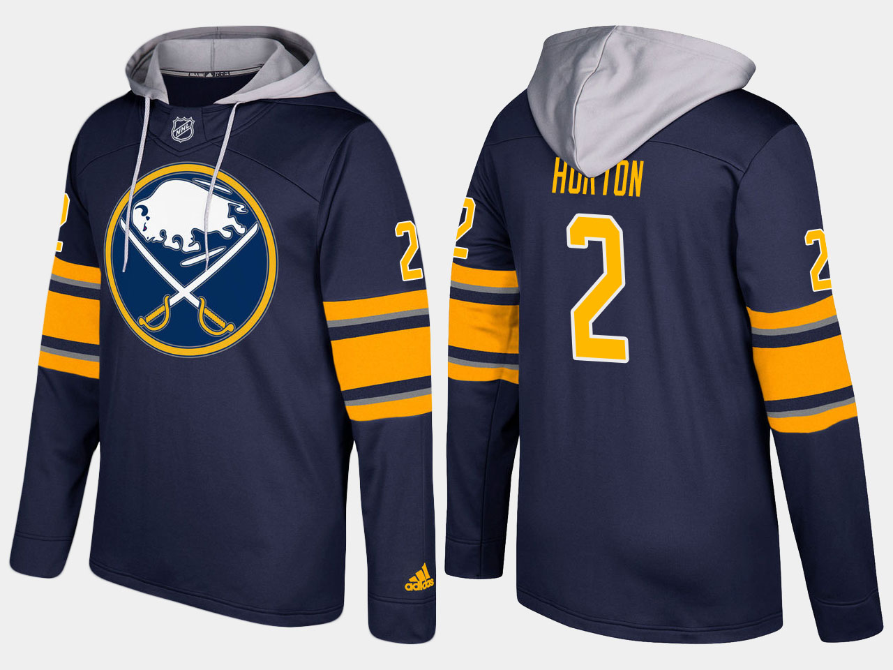 NHL Men Buffalo sabres retired 2 tim horton blue hoodie